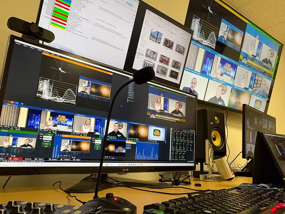 Control de realización con vMix en varios monitores